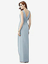 Rear View Thumbnail - Mist Sleeveless Draped Faux Wrap Maxi Dress - Dahlia