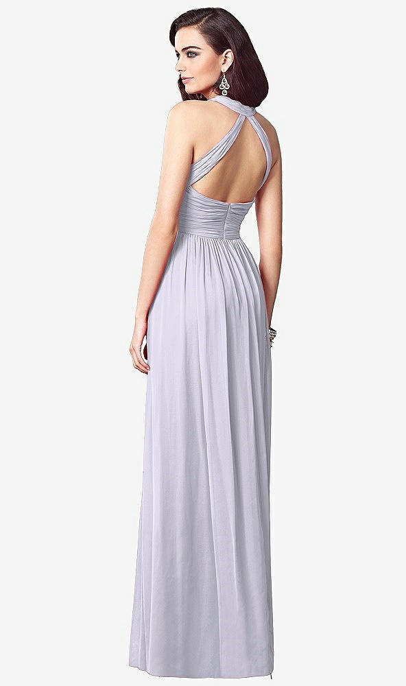 Back View - Silver Dove Ruched Halter Open-Back Maxi Dress - Jada