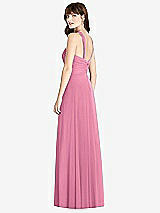 Rear View Thumbnail - Orchid Pink Twist Halter Chiffon Maxi Dress - James