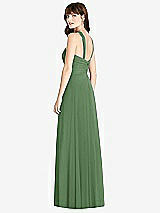Rear View Thumbnail - Vineyard Green Twist Halter Chiffon Maxi Dress - James