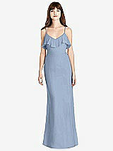 Front View Thumbnail - Cloudy Ruffle-Trimmed Backless Maxi Dress