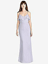 Front View Thumbnail - Silver Dove Ruffle-Trimmed Backless Maxi Dress