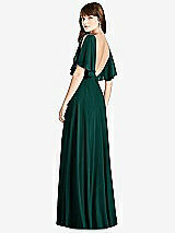 Front View Thumbnail - Evergreen Split Sleeve Backless Maxi Dress - Lila