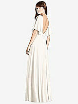 Front View Thumbnail - Ivory Split Sleeve Backless Maxi Dress - Lila