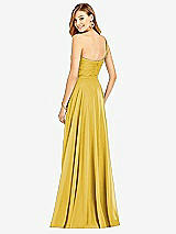 Rear View Thumbnail - Marigold One-Shoulder Draped Chiffon Maxi Dress - Dani