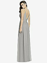 Rear View Thumbnail - Chelsea Gray Deep V-Back Shirred Maxi Dress - Ensley
