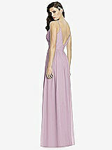 Rear View Thumbnail - Suede Rose Deep V-Back Shirred Maxi Dress - Ensley