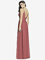 Rear View Thumbnail - English Rose Deep V-Back Shirred Maxi Dress - Ensley
