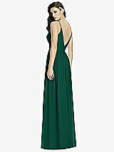 Rear View Thumbnail - Hunter Green Deep V-Back Shirred Maxi Dress - Ensley