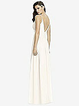 Rear View Thumbnail - Ivory Deep V-Back Shirred Maxi Dress - Ensley