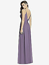 Rear View Thumbnail - Lavender Deep V-Back Shirred Maxi Dress - Ensley