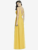 Rear View Thumbnail - Marigold Deep V-Back Shirred Maxi Dress - Ensley