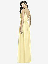 Rear View Thumbnail - Pale Yellow Deep V-Back Shirred Maxi Dress - Ensley