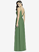 Rear View Thumbnail - Vineyard Green Deep V-Back Shirred Maxi Dress - Ensley