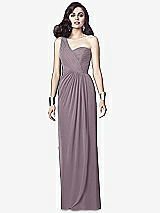 Alt View 1 Thumbnail - Lilac Dusk One-Shoulder Draped Maxi Dress with Front Slit - Aeryn