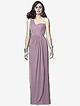 Alt View 1 Thumbnail - Suede Rose One-Shoulder Draped Maxi Dress with Front Slit - Aeryn