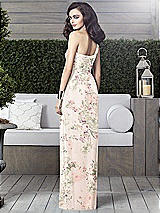 Alt View 2 Thumbnail - Blush Garden One-Shoulder Draped Maxi Dress with Front Slit - Aeryn