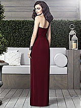 Alt View 2 Thumbnail - Burgundy One-Shoulder Draped Maxi Dress with Front Slit - Aeryn