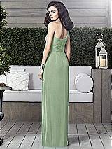 Alt View 2 Thumbnail - Celadon One-Shoulder Draped Maxi Dress with Front Slit - Aeryn