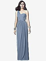 Alt View 1 Thumbnail - Cloudy One-Shoulder Draped Maxi Dress with Front Slit - Aeryn