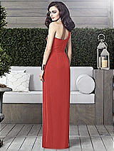Alt View 2 Thumbnail - Perfect Coral One-Shoulder Draped Maxi Dress with Front Slit - Aeryn
