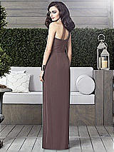 Alt View 2 Thumbnail - French Truffle One-Shoulder Draped Maxi Dress with Front Slit - Aeryn