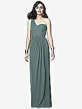 Alt View 1 Thumbnail - Icelandic One-Shoulder Draped Maxi Dress with Front Slit - Aeryn