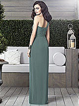 Alt View 2 Thumbnail - Icelandic One-Shoulder Draped Maxi Dress with Front Slit - Aeryn