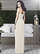 Alt View 2 Thumbnail - Ivory One-Shoulder Draped Maxi Dress with Front Slit - Aeryn