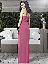 Alt View 2 Thumbnail - Orchid Pink One-Shoulder Draped Maxi Dress with Front Slit - Aeryn