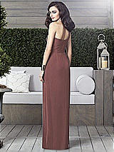 Alt View 2 Thumbnail - Rosewood One-Shoulder Draped Maxi Dress with Front Slit - Aeryn