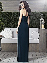 Alt View 2 Thumbnail - Sofia Blue One-Shoulder Draped Maxi Dress with Front Slit - Aeryn