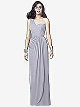 Alt View 1 Thumbnail - Silver Dove One-Shoulder Draped Maxi Dress with Front Slit - Aeryn
