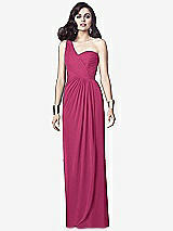 Alt View 1 Thumbnail - Tea Rose One-Shoulder Draped Maxi Dress with Front Slit - Aeryn