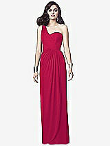 Alt View 1 Thumbnail - Vivid Pink One-Shoulder Draped Maxi Dress with Front Slit - Aeryn