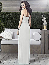 Alt View 2 Thumbnail - White One-Shoulder Draped Maxi Dress with Front Slit - Aeryn
