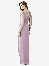 Rear View Thumbnail - Suede Rose Sleeveless Draped Faux Wrap Maxi Dress - Dahlia