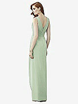Rear View Thumbnail - Celadon Sleeveless Draped Faux Wrap Maxi Dress - Dahlia
