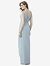 Rear View Thumbnail - Mist Sleeveless Draped Faux Wrap Maxi Dress - Dahlia