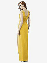 Rear View Thumbnail - Marigold Sleeveless Draped Faux Wrap Maxi Dress - Dahlia