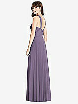Rear View Thumbnail - Lavender Twist Halter Chiffon Maxi Dress - James