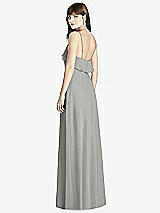 Rear View Thumbnail - Chelsea Gray Ruffle-Trimmed Backless Maxi Dress - Britt