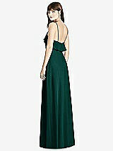 Rear View Thumbnail - Evergreen Ruffle-Trimmed Backless Maxi Dress - Britt