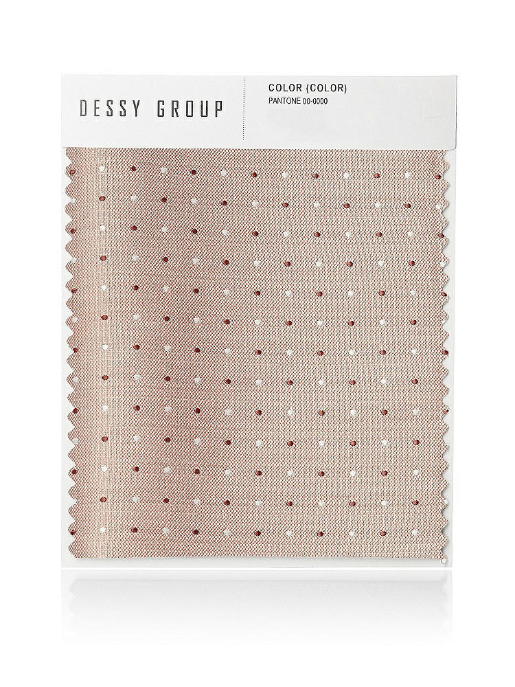 Front View - Toasted Sugar/sienna/ivory Modern Polka Dot Jacquard Swatch