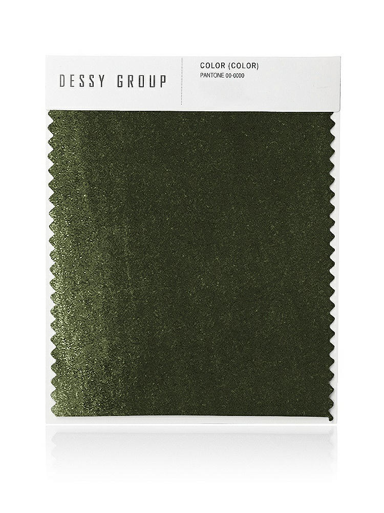 Front View - Olive Green Lux Velvet Swatch