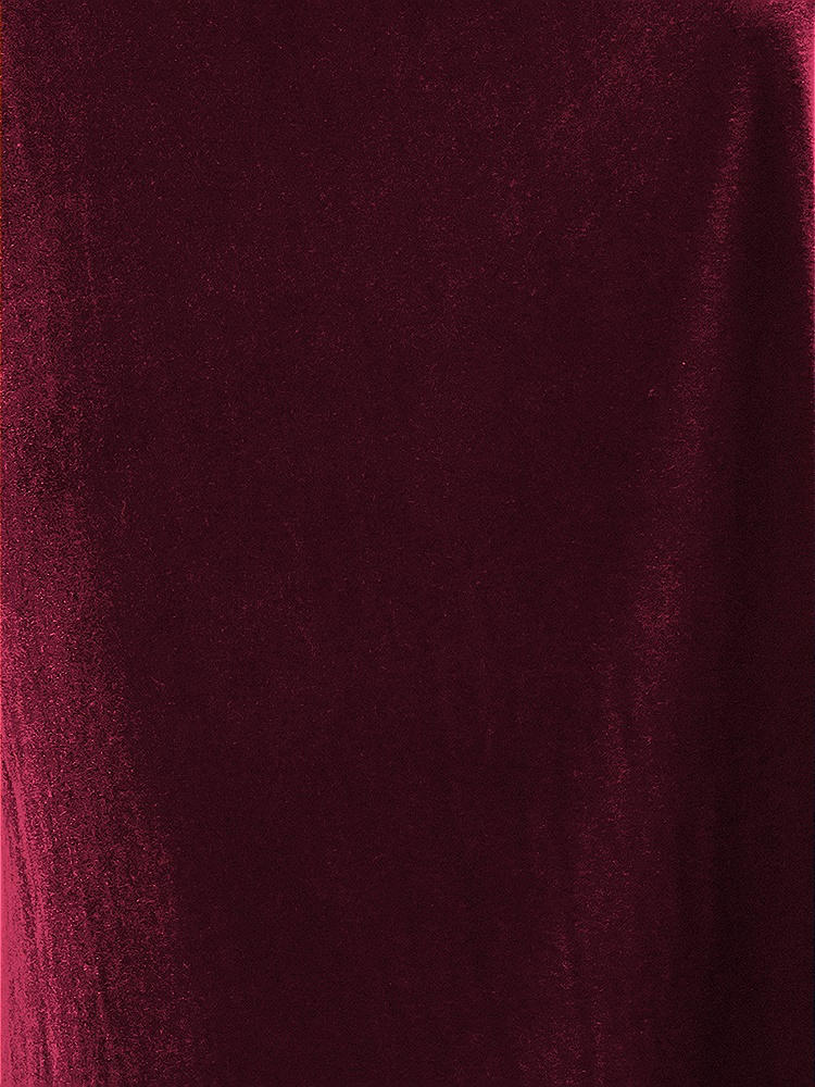 Front View - Cabernet Lux Velvet Fabric by the Yard