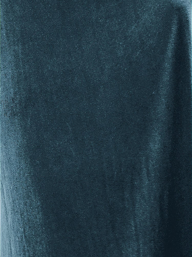 Front View - Dutch Blue Lux Velvet Fabric by the Yard
