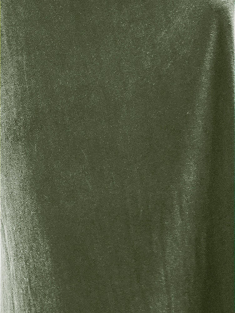 Front View - Sage Lux Velvet Fabric by the Yard