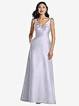 Front View Thumbnail - Silver Dove Pleated Bodice Open-Back Maxi Dress with Pockets
