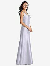 Side View Thumbnail - Silver Dove Pleated Bodice Open-Back Maxi Dress with Pockets